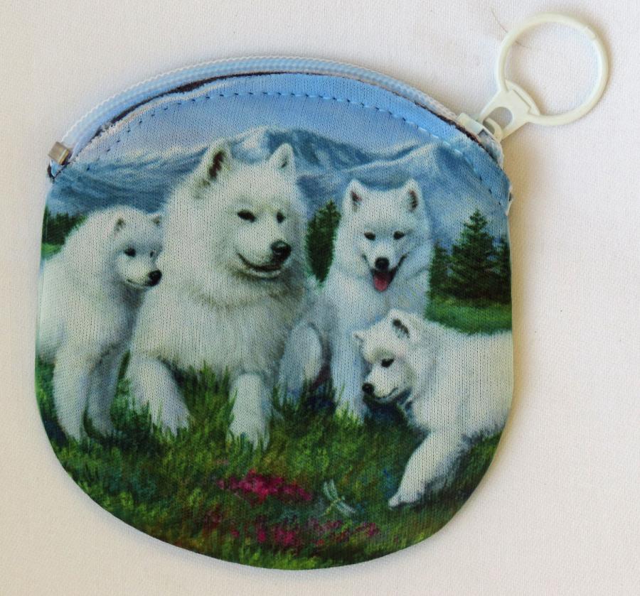 Samoyed 3 coin purse - side 2